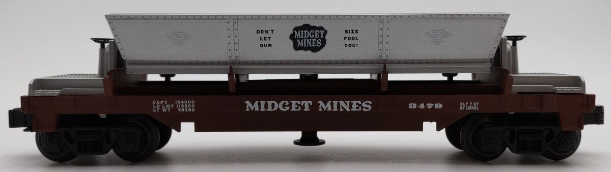 Lionel 6-16749 O Gauge Midget Mines Operating Ore Dump Car #3479 EX/Box