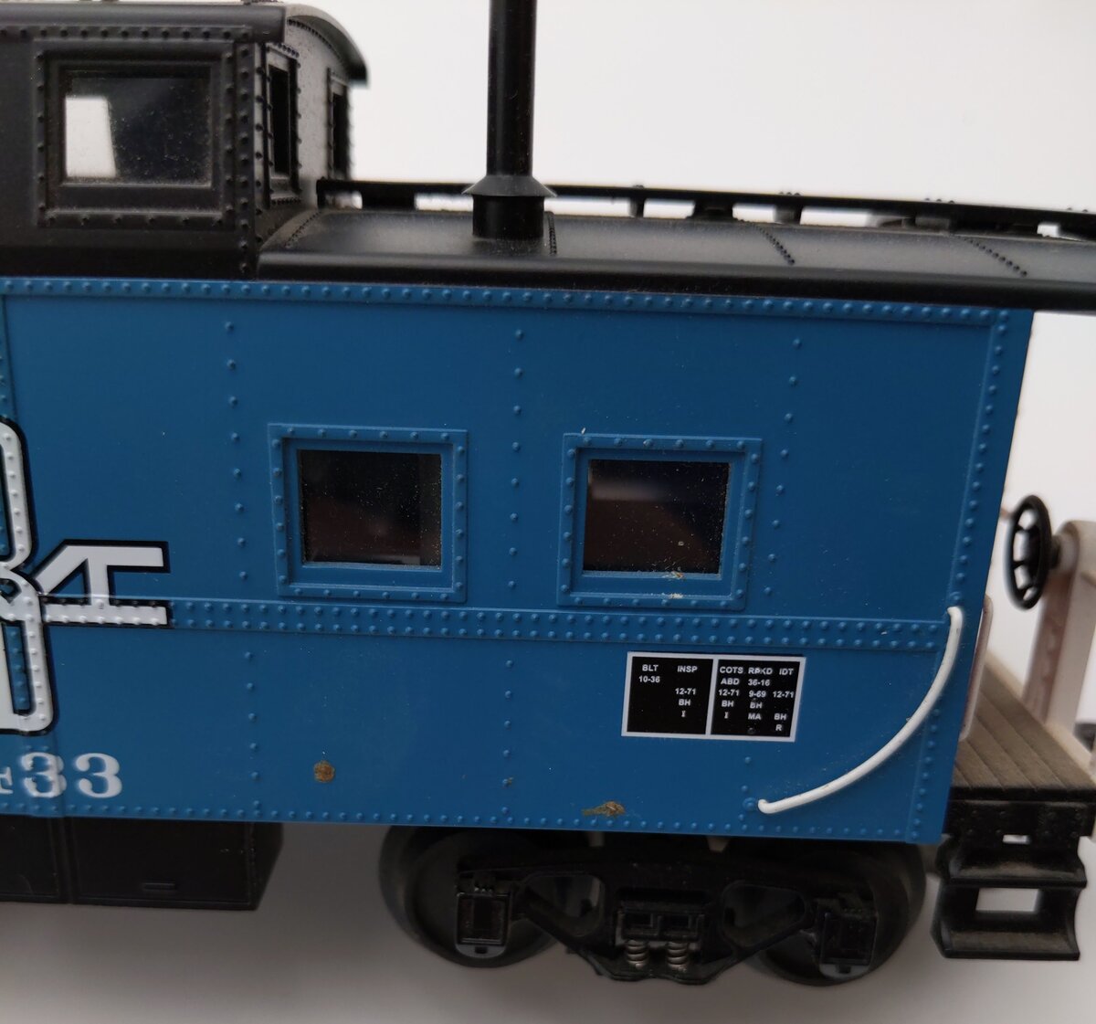 MTH 30-7740 Boston & Maine Steel Caboose #433 EX/Box