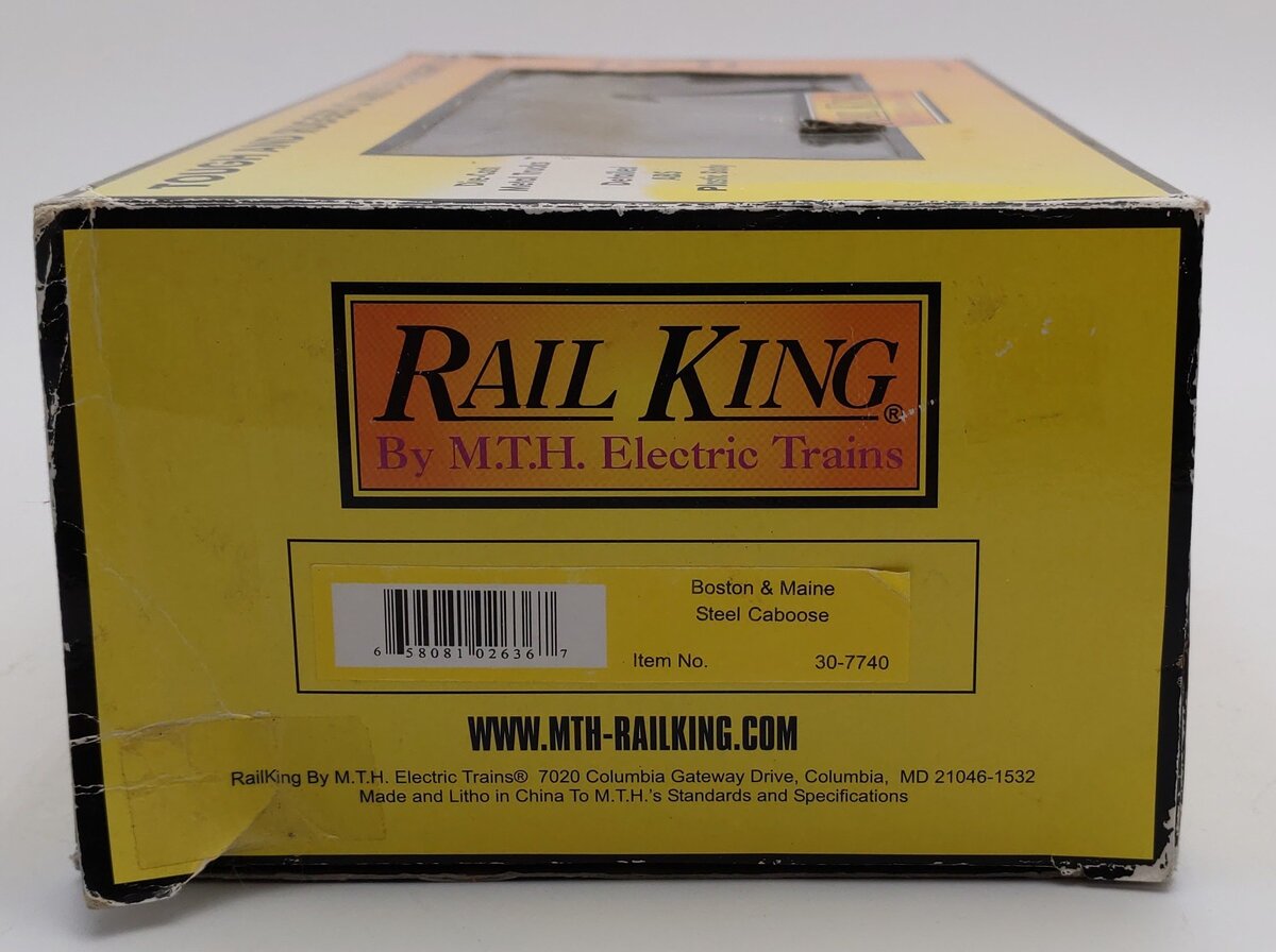 MTH 30-7740 Boston & Maine Steel Caboose #433 EX/Box