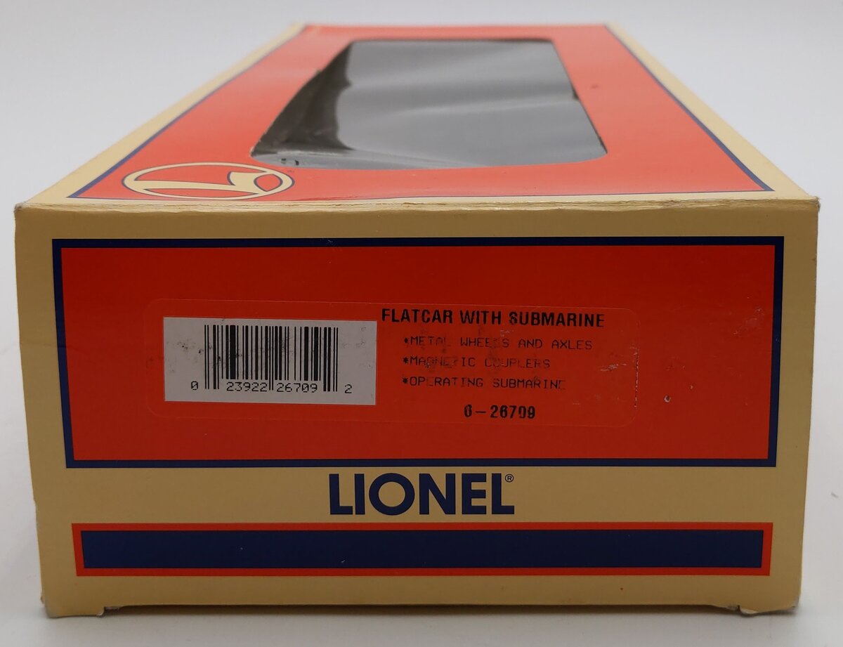 Lionel 6-26709 O Gauge Flatcar with Psychedelic Submarine EX/Box