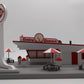MTH 30-9069 Dairy Queen Restaurant Stand EX/Box