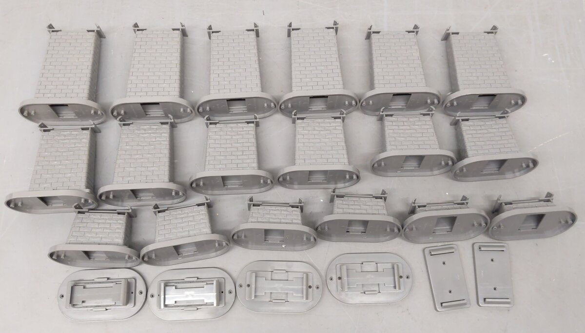 MTH 40-1033 O RealTrax - 24-Piece Graduated Trestle System Set VG