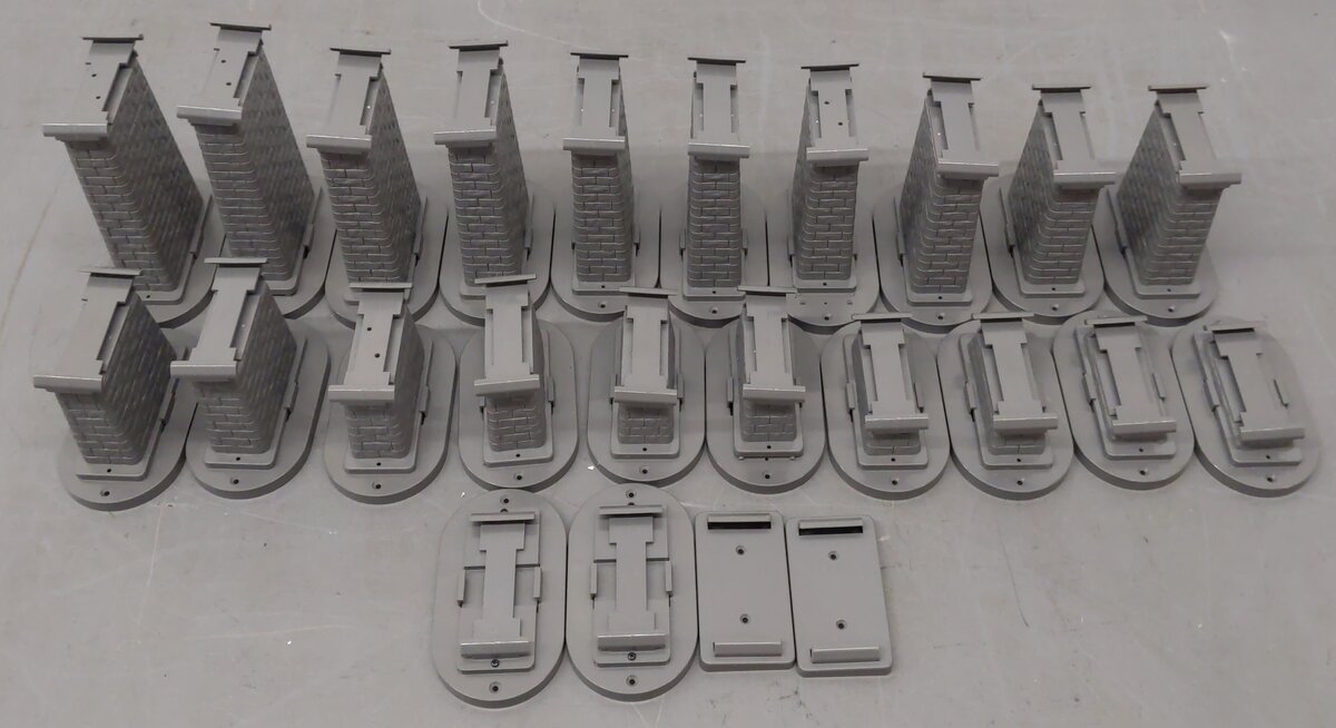MTH 40-1033 O RealTrax - 24-Piece Graduated Trestle System Set VG