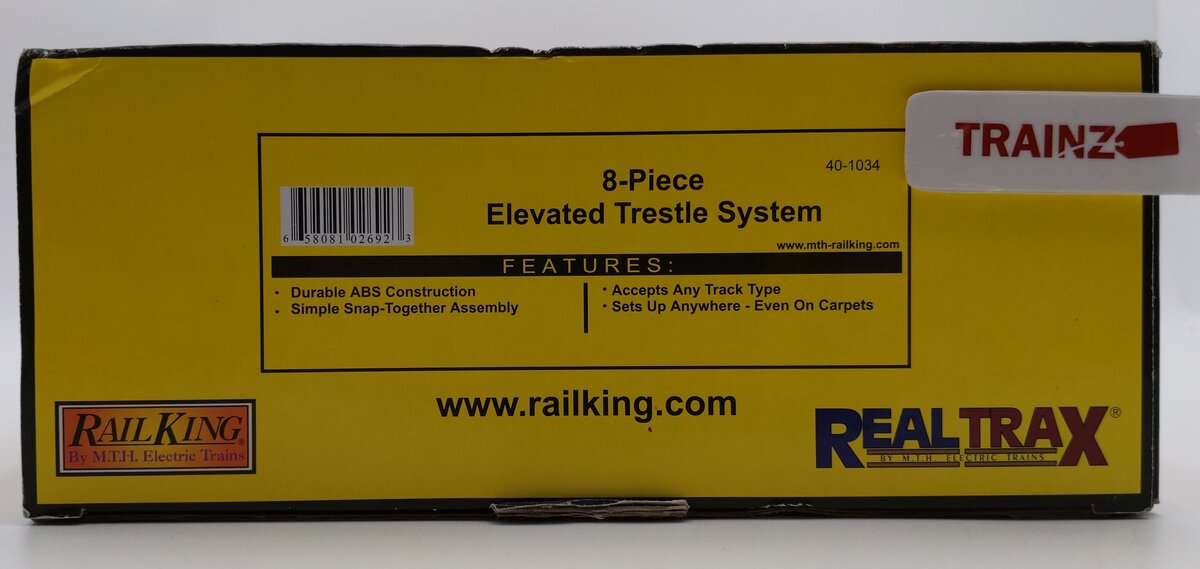 MTH 40-1034 O RealTrax Elevated Trestle Set (Pack of 8) NIB