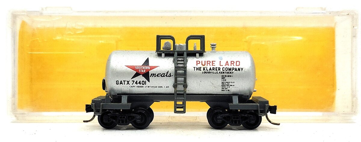 Atlas 3245 N Scale Southern Lard Beercan Tank EX/Box