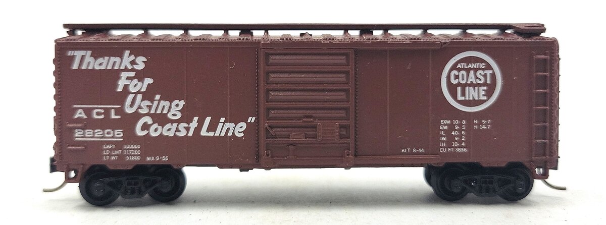 Atlas 3401 N Scale Atlantic Coast Line 40' Boxcar LN/Box
