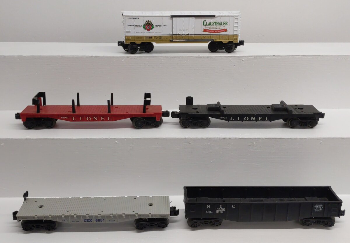 Lionel & K-Line Vintage O Freight Cars 6801, 6462, 6827, K751403, K6851[5] VG