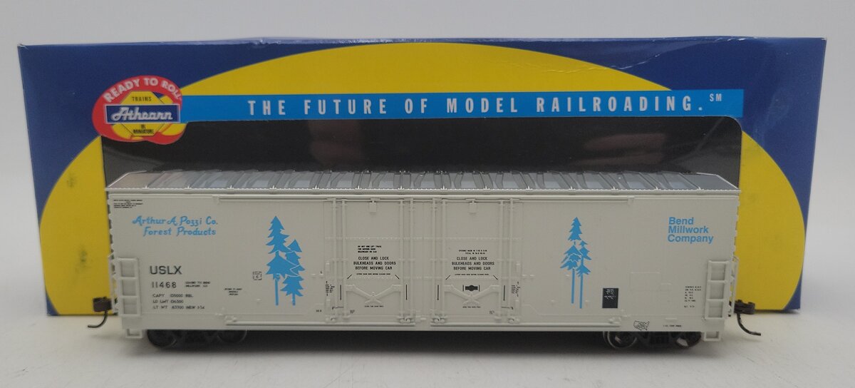 Athearn 91342 HO USLX Bend Millwork Co. 50' Double Plug Door Boxcar #11468 LN/Box
