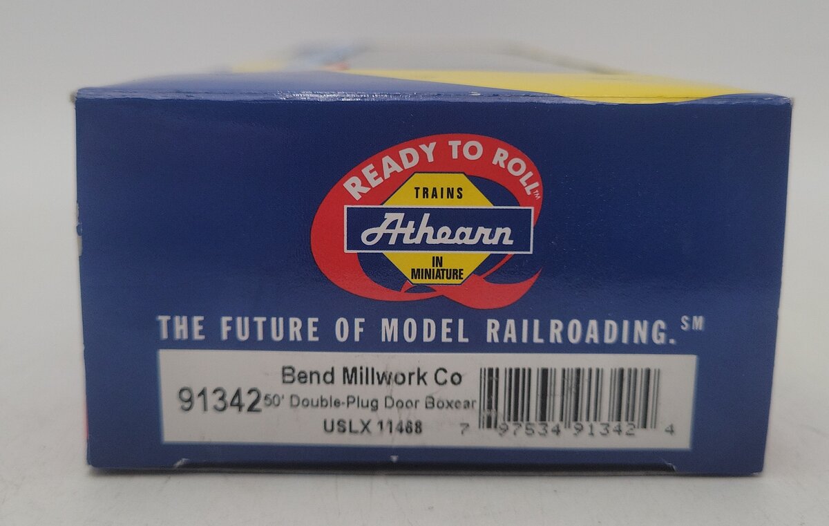 Athearn 91342 HO USLX Bend Millwork Co. 50' Double Plug Door Boxcar #11468 LN/Box