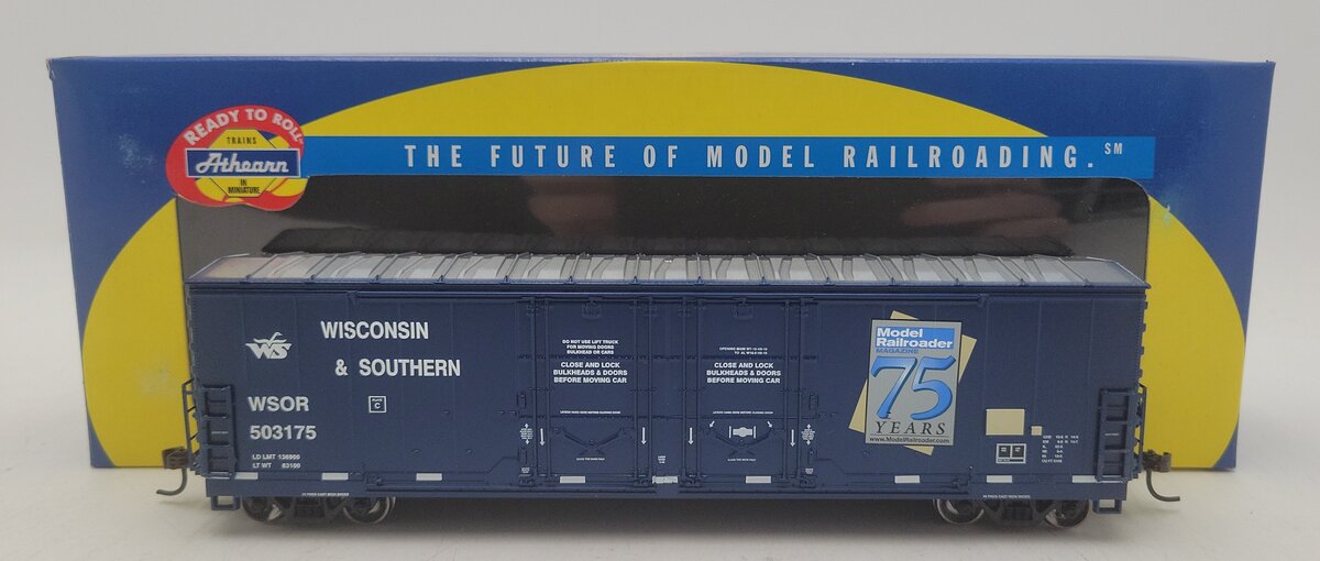 Athearn 95930 HO Wisconsin & Southern 50' Double Door Evans Boxcar #503175 EX/Box