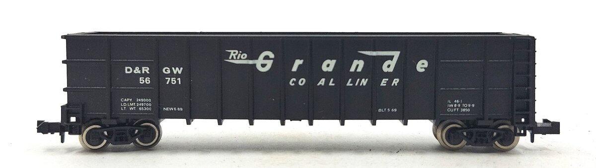 Roundhouse 8103 N Denver & Rio Grande Western Thrall Coal Gondola #56751 LN/Box