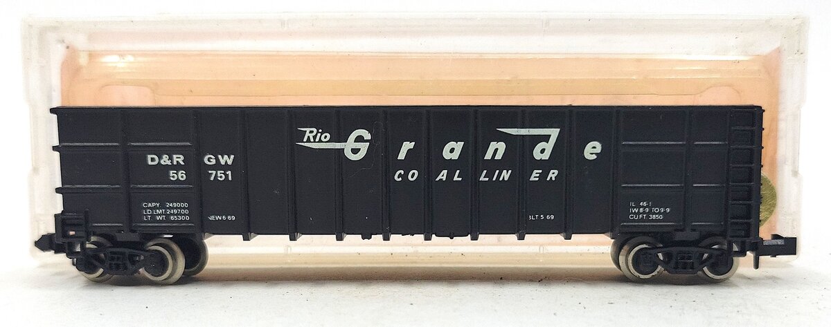 Roundhouse 8103 N Denver & Rio Grande Western Thrall Coal Gondola #56751 LN/Box