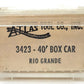 Atlas 3423 N Scale D&RGW Rio Grande 40' Boxcar #67534 LN/Box