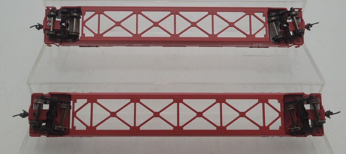 Athearn HO Scale Burlington Northern Stack Cars #64007 & #64009 [2] EX