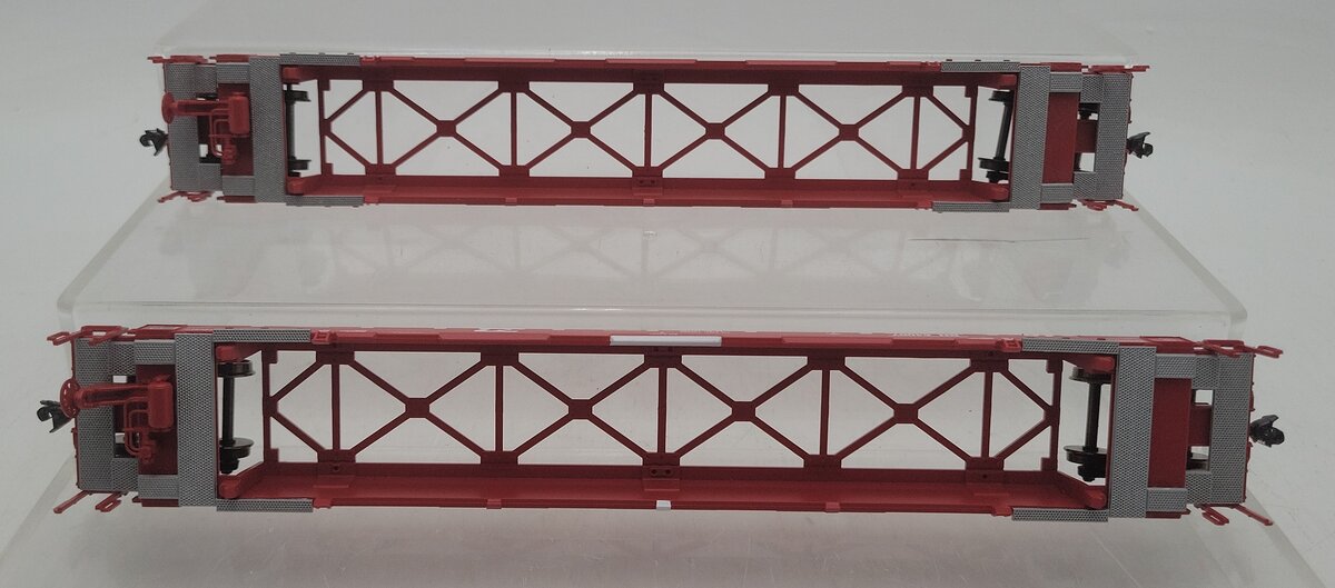 Athearn HO Scale Burlington Northern Stack Cars #64007 & #64009 [2] EX