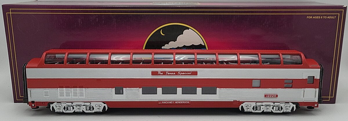 MTH 20-6729 Texas Special Full Vista Dome Car EX/Box