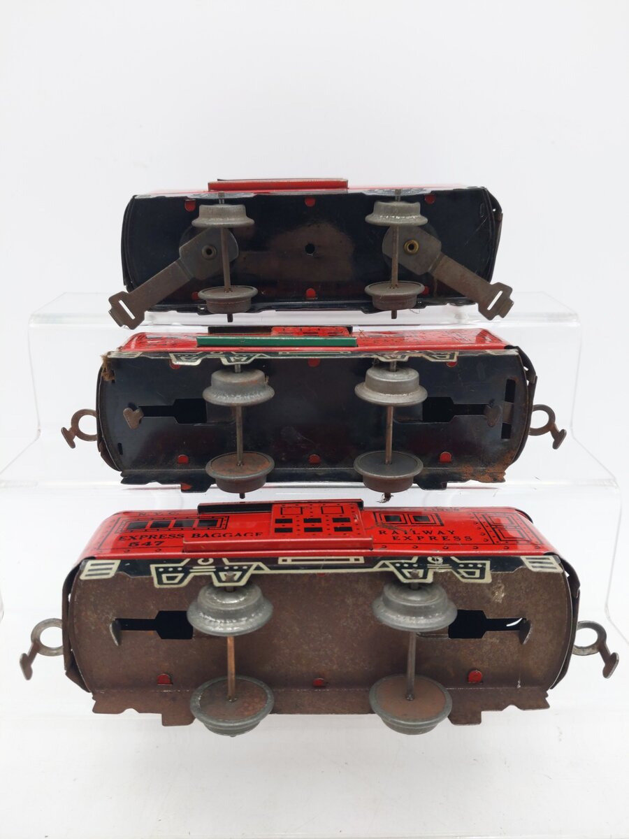 Marx Vintage O Gauge Freight Cars: 547 [3] VG