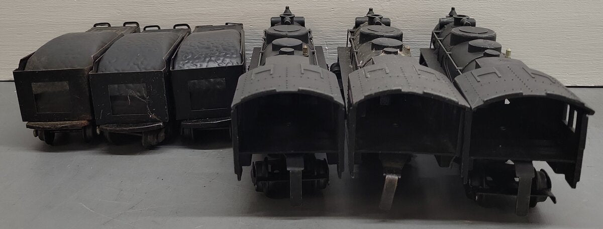 Marx O Gauge Vintage Locomotives and Tenders; 666 x 3, [6] VG