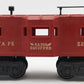Marx 2225 Vintage O Gauge Postwar Atchison Topeka Santa Fe Bay Window Caboose VG