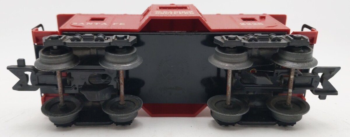 Marx 2225 Vintage O Gauge Postwar Atchison Topeka Santa Fe Bay Window Caboose VG