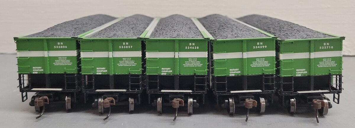 Athearn 93003 HO Scale BN #3 BethGon Coalporter Hopper (Pack of 5) LN/Box