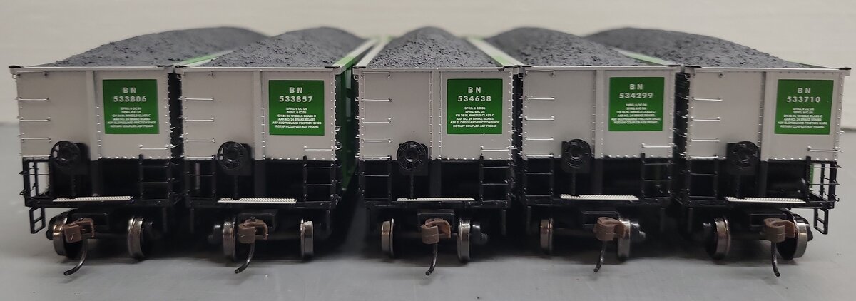 Athearn 93003 HO Scale BN #3 BethGon Coalporter Hopper (Pack of 5) LN/Box