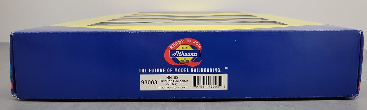 Athearn 93003 HO Scale BN #3 BethGon Coalporter Hopper (Pack of 5) LN/Box