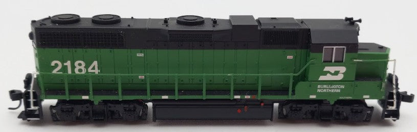 Atlas 40000225 N Scale Burlington Northern GP38 Low Nose Diesel Loco #2184 w DCC VG/Box