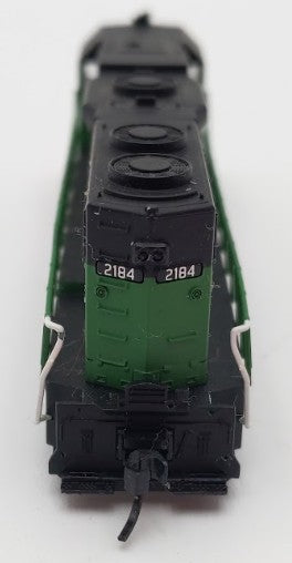 Atlas 40000225 N Scale Burlington Northern GP38 Low Nose Diesel Loco #2184 w DCC VG/Box