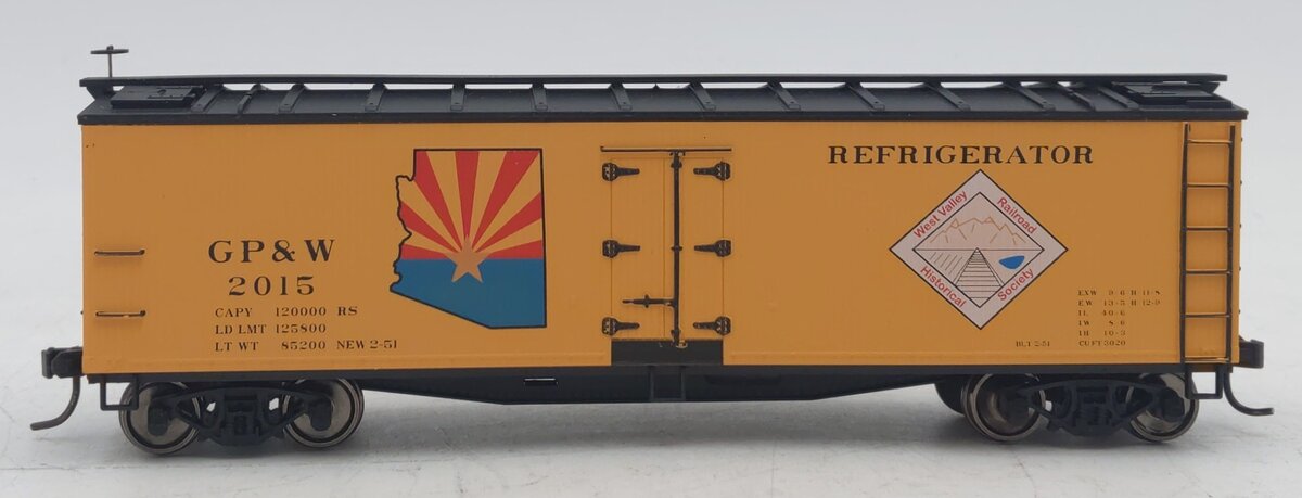 Accurail HO Scale GP&W Wood Refrigerator Car #2015 NIB