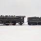 Marx 1666 Vintage O 2-4-2 Santa Fe Steam Locomotive & Tender VG