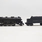 Lionel 2037 Vintage O 2-6-4 Diecast Steam Locomotive w/ 6466W Tender VG