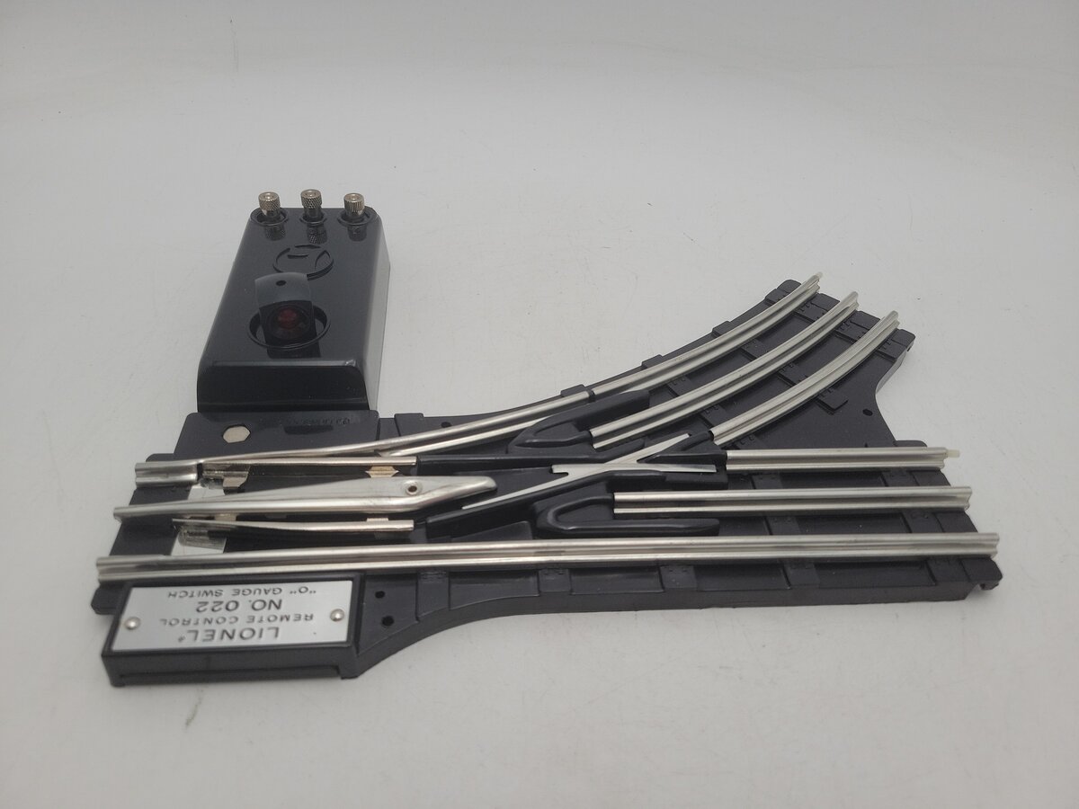 Lionel 6-14062 O Gauge Remote-Control 022 Left Hand Switch Turnout EX/Box