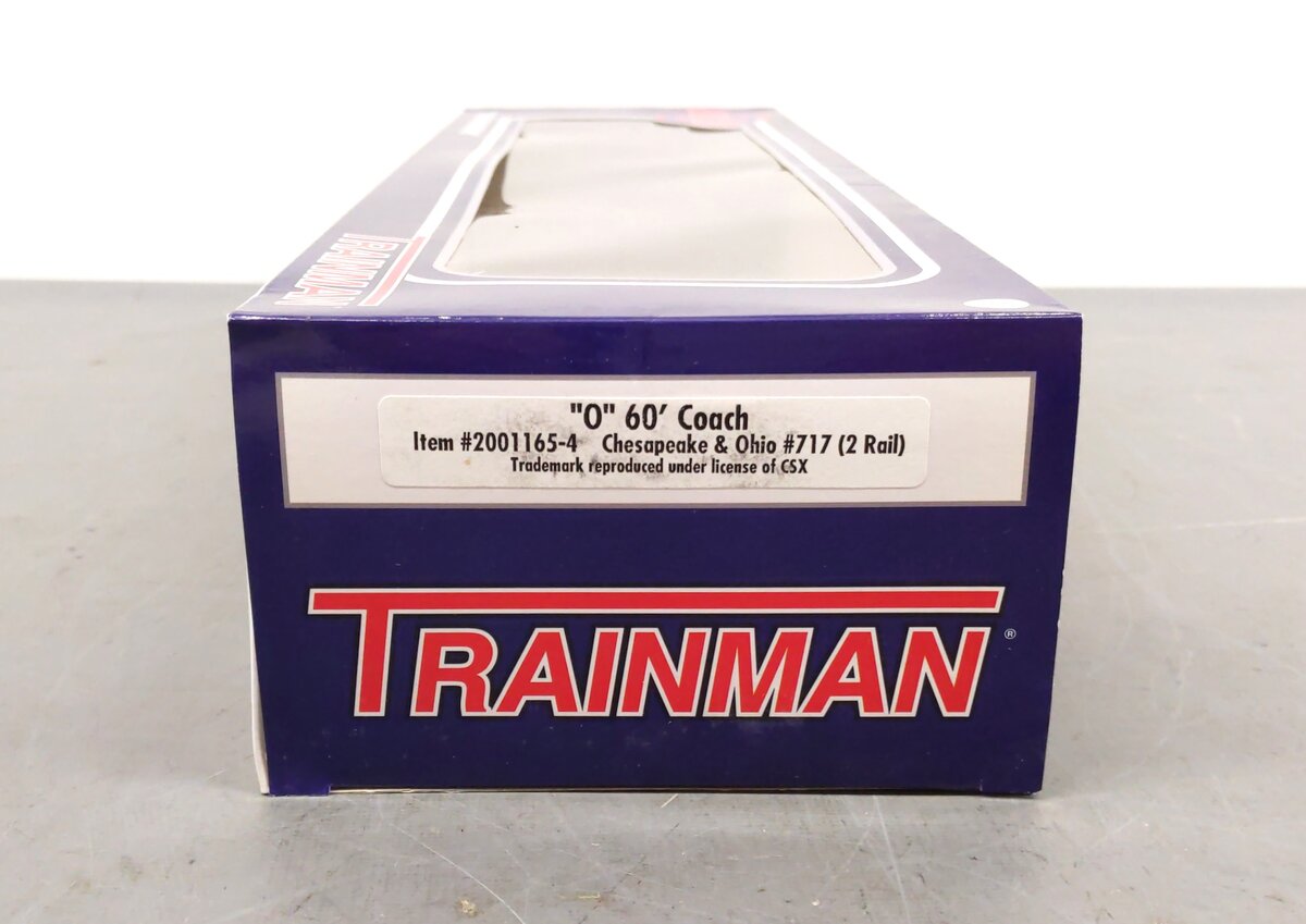 Atlas 2001165-4 O Chesapeake & Ohio Trainman 60' Passenger Coach #717 (2-Rail) LN/Box