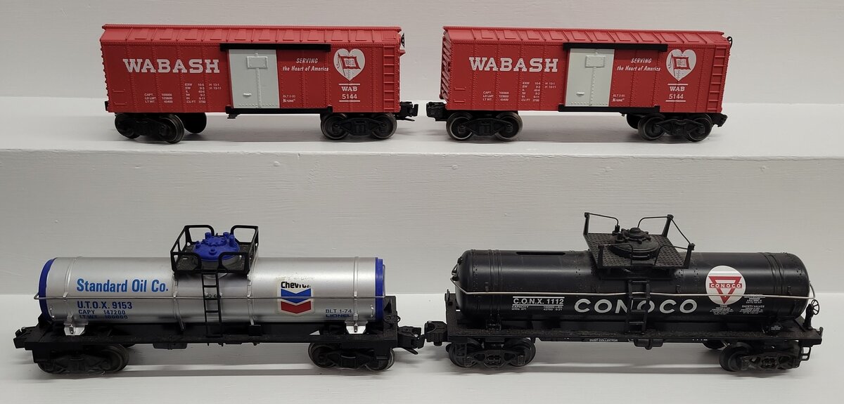 K-Line & Lionel O Gauge Assorted Freight Cars K1112, K5144, 9153[4] VG
