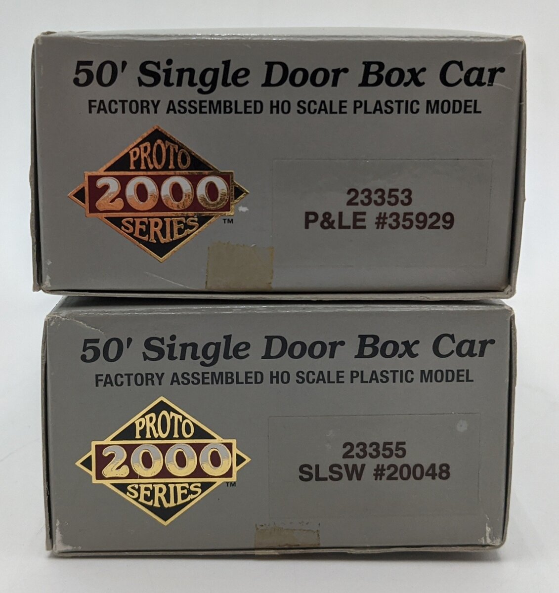 Proto 2000 HO Scale 50' Single-Door Boxcars: 23353 & 23355 [2] VG/Box