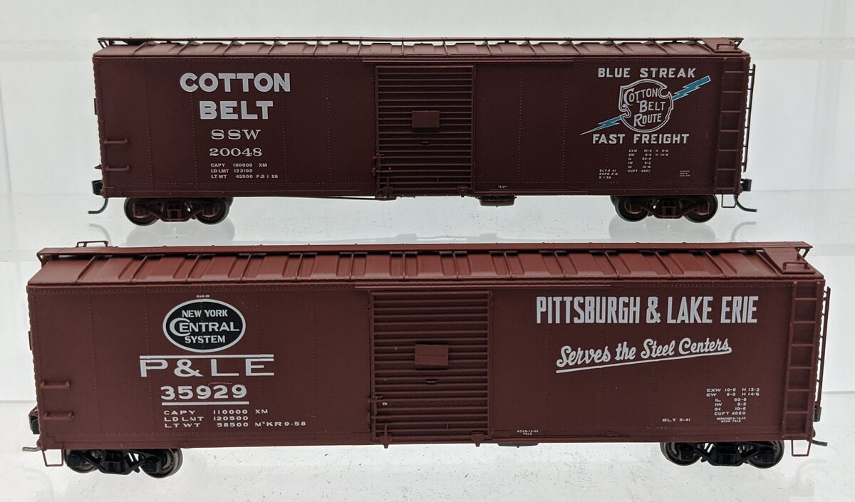 Proto 2000 HO Scale 50' Single-Door Boxcars: 23353 & 23355 [2] VG/Box
