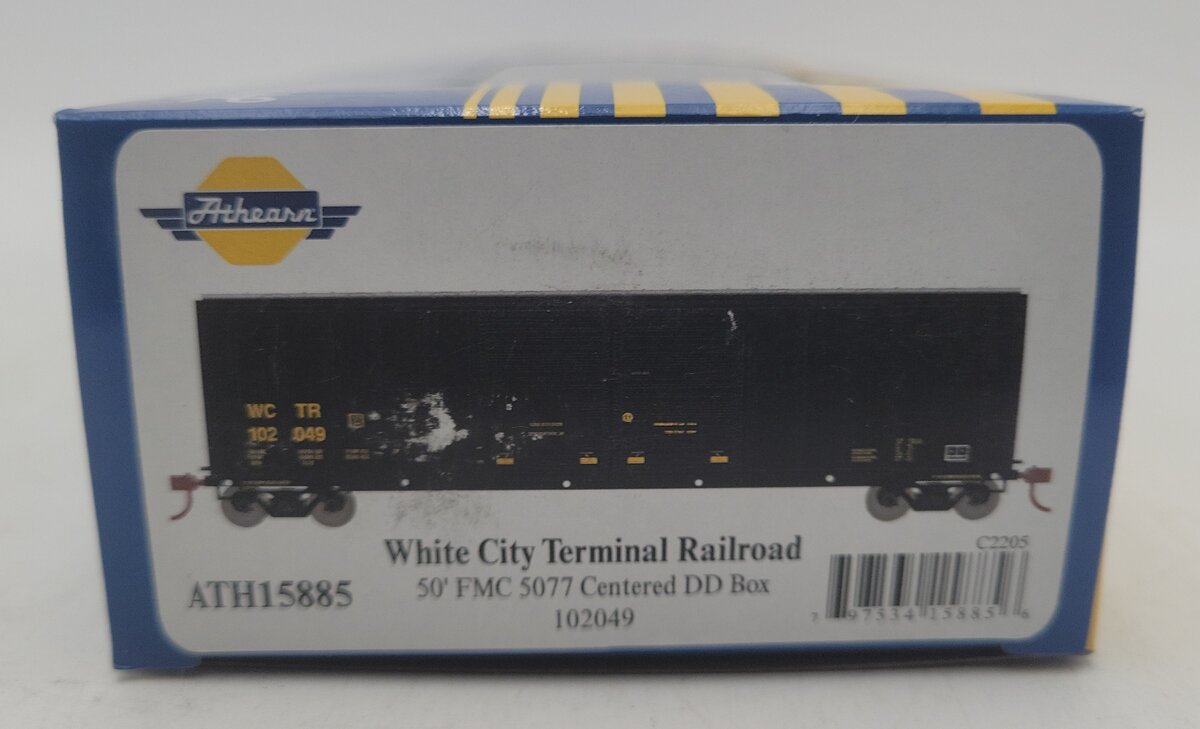 Athearn 15885 HO WCTR 50' FMC 5077 DoubleDoor Box Car #102049 LN/Box