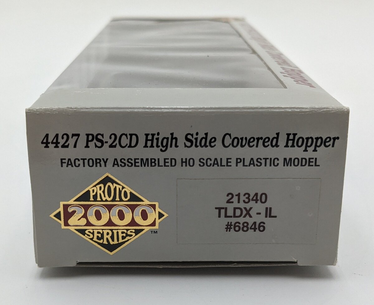 Proto 2000 21340 HO Scale Illinois Grain PS-2CD High Side Covered Hopper #6846 LN/Box