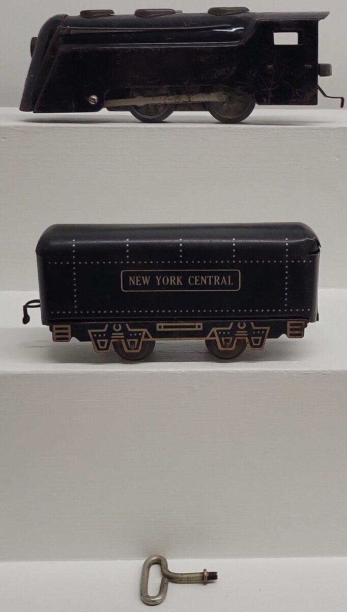 Marx O Gauge Vintage Commodore Vanderbilt Locomotive and Tender VG