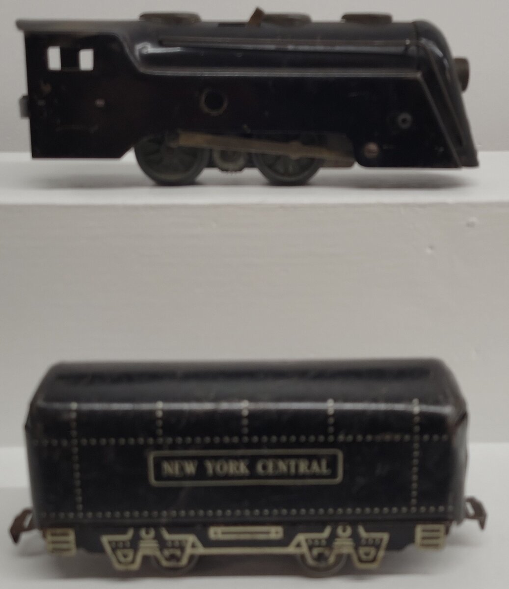 Marx O Gauge Vintage Commodore Vanderbilt Locomotive #232 and Tender VG