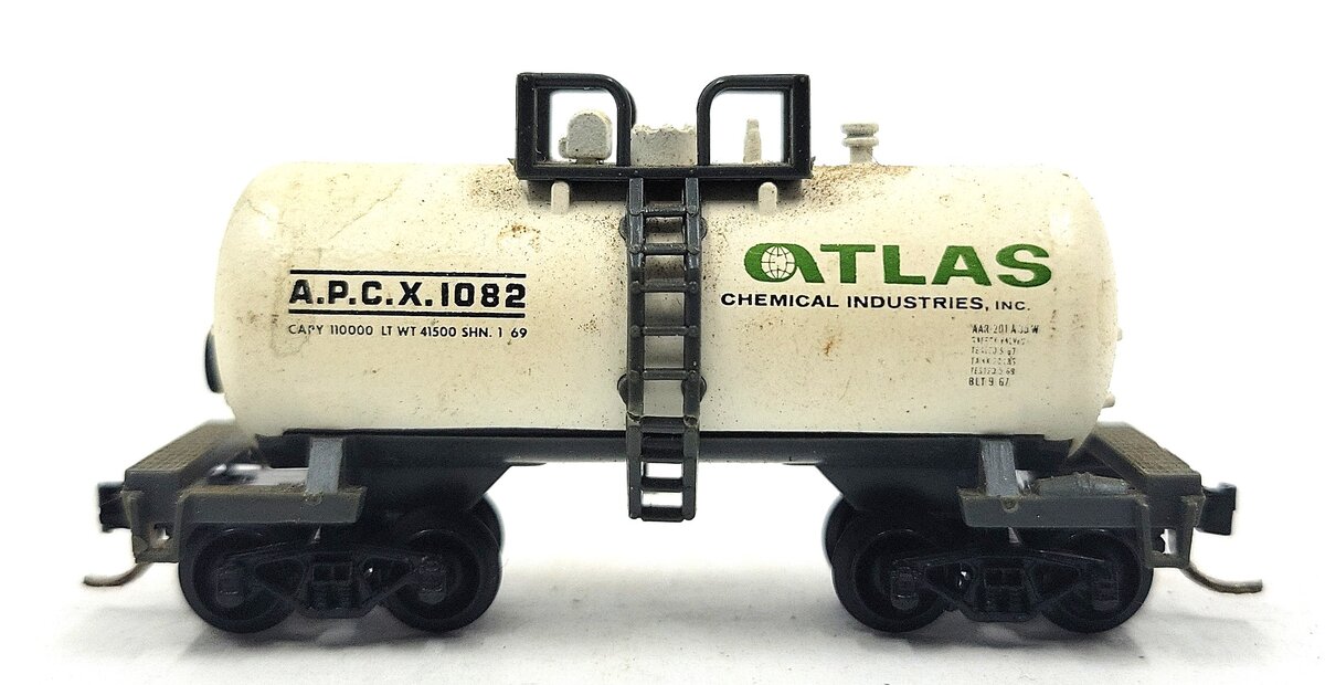 Atlas 3241 N Scale Atlas Chemical Beercan Tank Car #1082 EX/Box