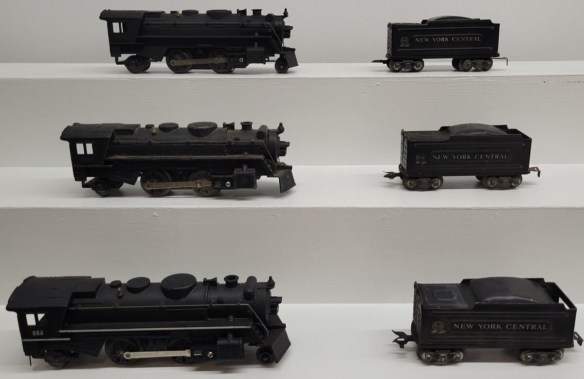 Marx O Gauge Vintage Steam Locomotive and Tenders; 666 x3 [6] VG