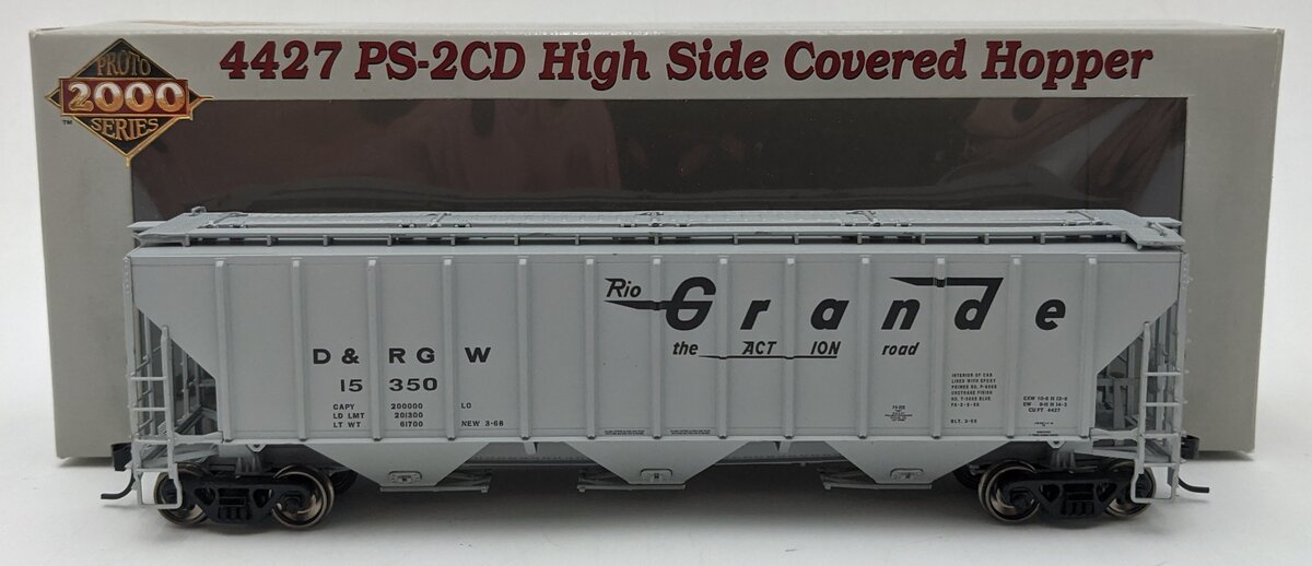 Proto 2000 23369 HO D&RGW 4427 PS-2 CD High Side Covered Hopper #15350 LN/Box