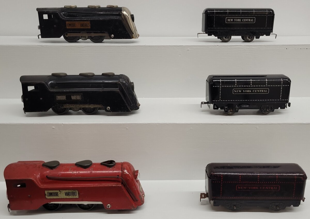 Marx O Gauge Vintage Commodore Vanderbilt Locomotives and Tenders; 597 x 3 [6] VG
