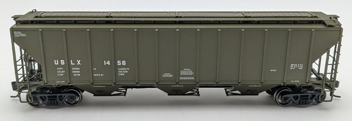 Proto 2000 23377 HO USLX PS-2CD High Side Covered Hopper #1456 NIB
