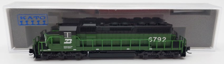 Kato 176-4960 N Burlington Northern Standard EMD SD40-2 Diesel Loco #6792 w/ DCC EX/Box