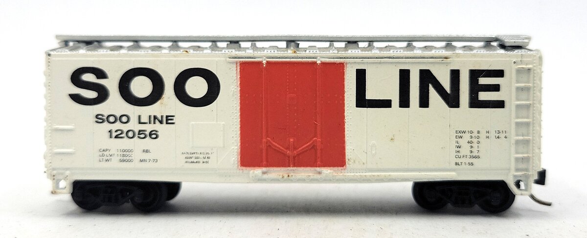 Atlas 3323-2.50 N Scale SOO Line 40' Plug Door Boxcar #12056 EX