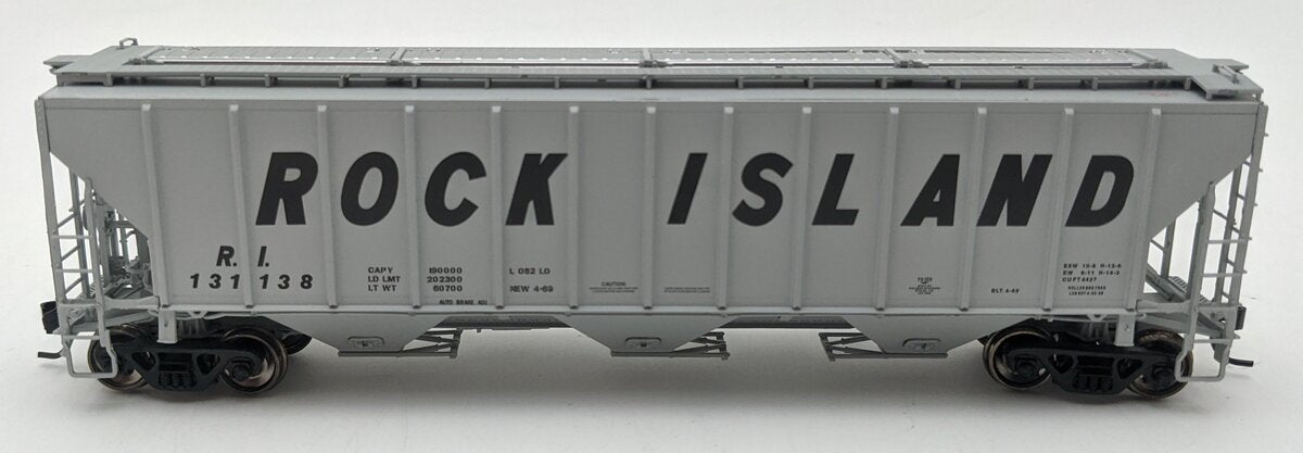 Proto 2000 23786 HO Scale High Side Covered Hopper Rock Island #131138 NIB