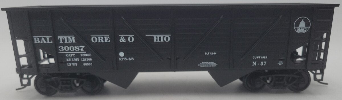Weaver O Scale Baltimore & Ohio Hopper Car #30687 (2-Rail) EX/Box